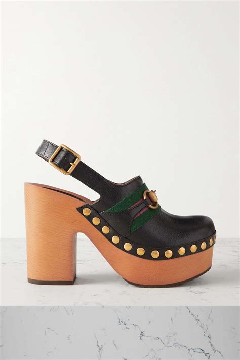 gucci clogs platform|gucci platform wedge ankle boots.